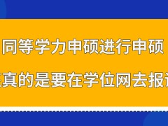 同等学力申硕进行申硕是在学位网去报读吗申硕联考成绩查询端口是哪里呢