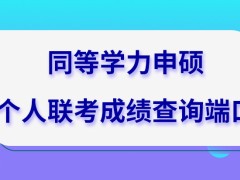 同等学力申硕个人的联考成绩去哪里查询呢是不合格的话也可次年补考吗