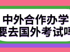 中外合作办学最后都需要到国外大学参加结业考试吗获取到的证书能用来考公务员吗