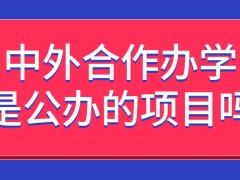 中外合作办学有没有来自亚洲地区院校的合办项目呢这个办学模式都算是公办的吗