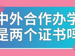 中外合作办学读过之后可以得到两个证书吗证书在学校内就可以认证吗