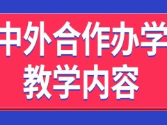 中外合作办学教学内容中有国外院校的课程吗是采用外语教学吗