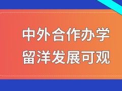 中外合作办学读完后留洋发展更加可观吗在校学习会采用两个语种教学吗