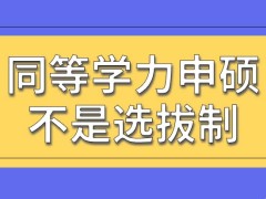 同等学力申硕采用选拔制的方式招生吗课程以互联网的方式展开吗