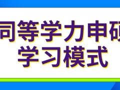 同等学力申硕有几种学习模式呢现场上课进度更快吗