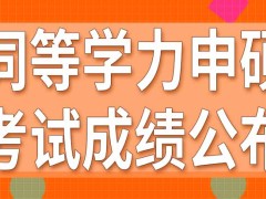 同等学力申硕全国考试每年有几次呢成绩会在什么时候公布出来呢