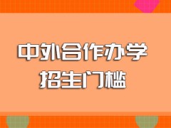 中外合作办学的招生门槛以及满足要求顺利入学后的就读收获