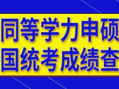 同等学力申硕全国统考的考试成绩去哪查询呢什么时候公布出来呢