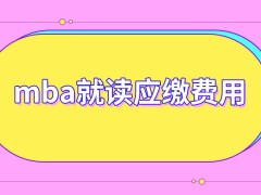 mba就读都应该缴纳哪些费用呢所有费用设定的缴费端口是统一的吗