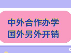 中外合作办学到国外去读还要另外承担开销吗毕业后国内外发的证书不一样吗