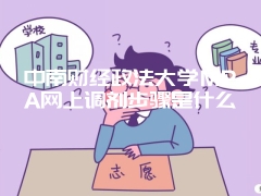 中南财经政法大学MPA网上调剂步骤是什么