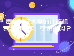 贵州财经大学的计算机专业怎么样，学费贵吗？