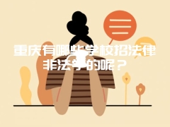 重庆有哪些学校招法律非法学的呢？