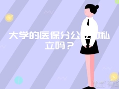 大学的医保分公立和私立吗？