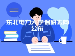 东北电力大学保研去向公布