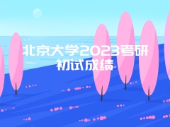 北京大学2023考研初试成绩