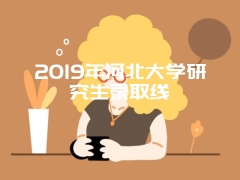 2019年河北大学研究生录取线