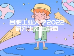 合肥工业大学2022研究生招生简章