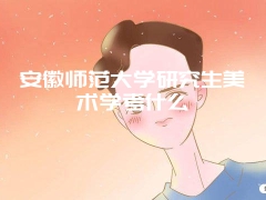 安徽师范大学研究生美术学考什么