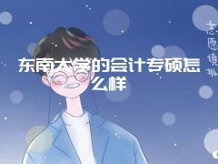 东南大学的会计专硕怎么样