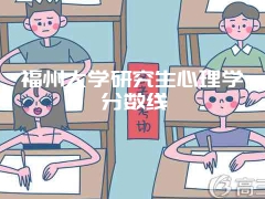 福州大学研究生心理学分数线