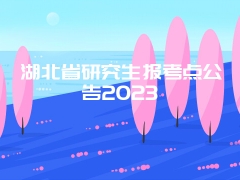 湖北省研究生报考点公告2023