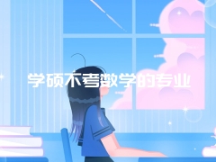 学硕不考数学的专业