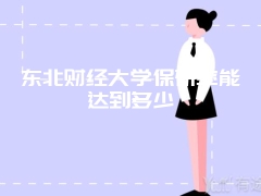 东北财经大学保研率能达到多少