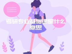 考研专业基础课是什么意思