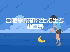 合肥学院研究生招生专业目录