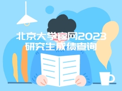 北京大学官网2023研究生成绩查询