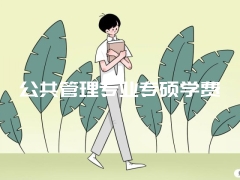 公共管理专业专硕学费