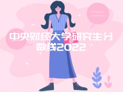 中央财经大学研究生分数线2022