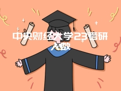 中央财经大学23考研人数